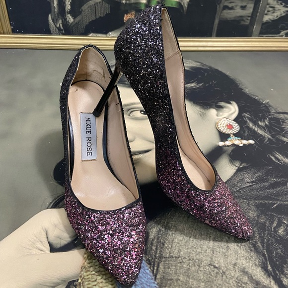 Glitter Heels. Size - 37  Measurement shown in the picture in CMS - Picture 2 of 12
